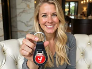 Fiat Abarth Personalisierte Schlüsselkette Edles Leder Max Kante